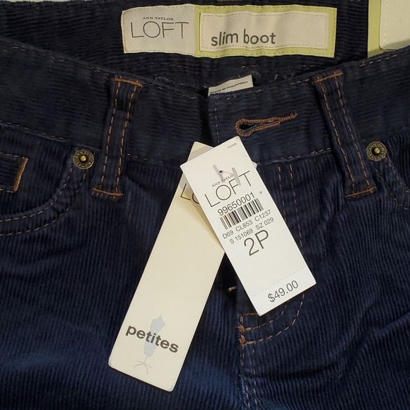 NWT | Ann Taylor LOFT Slim Boot Corduroy Pants - Picture 3 of 8